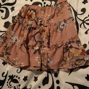 Floral flowy skirt